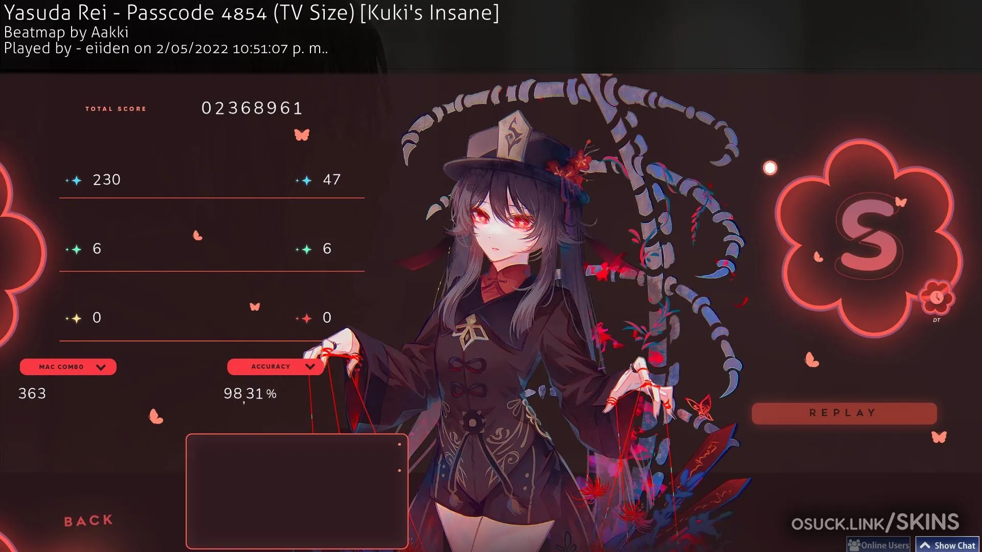 Pinkchoco PimpMyOsu - Popular osu! Skins Collection