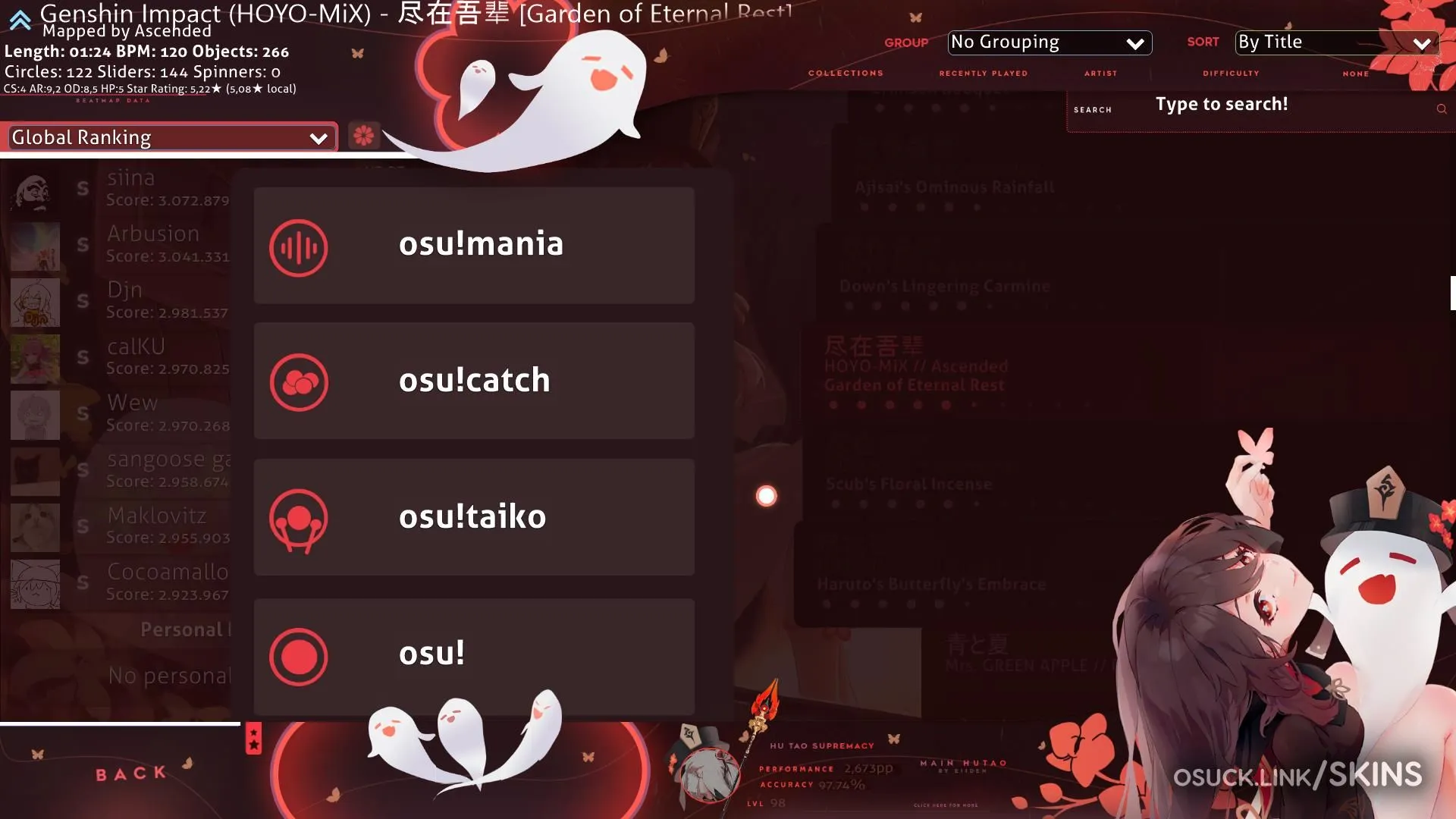 Osu Collection PimpMyOsu - Popular osu! Skins Collection